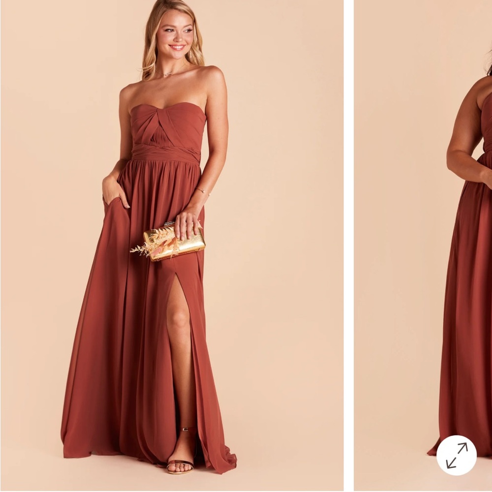 Birdy Grey Strapless Brown Gown